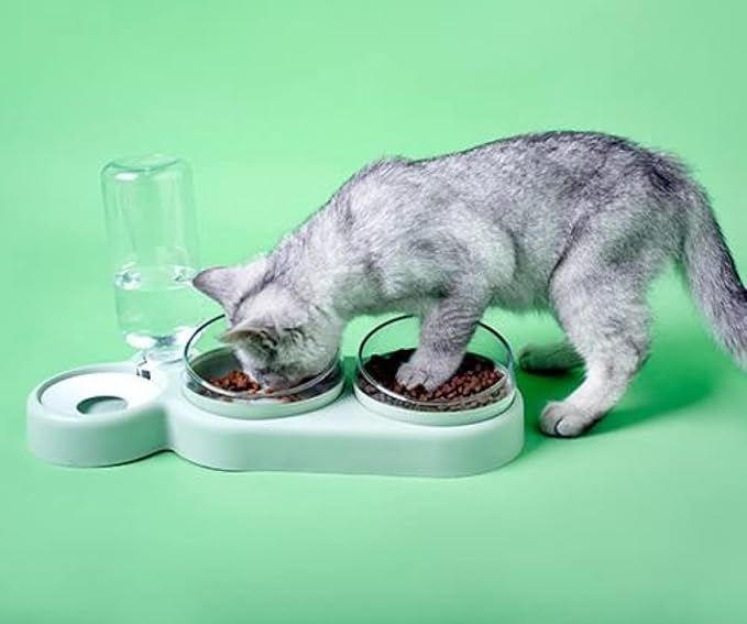 Innovatiivinen 3-in-1 ruokintasema kätevillä astianpesukoneen kestävillä säiliöillä helppoutta varten