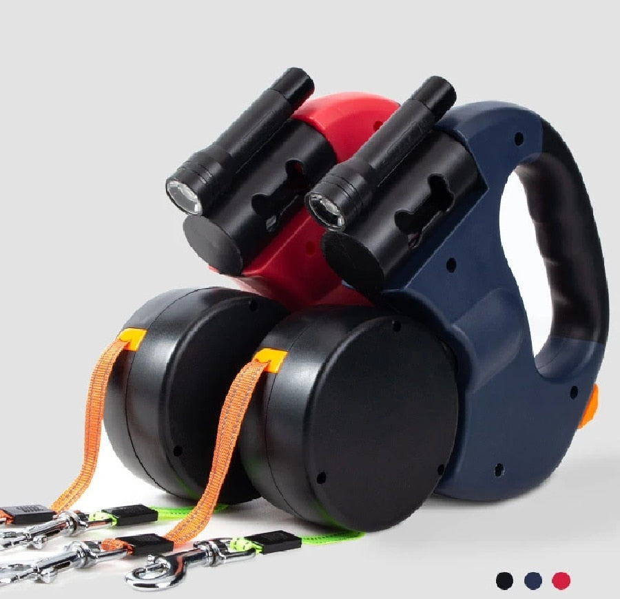 Kahvattomat koiran portaat kaksoisohjausjärjestelmällä lisäturvallisuutta varten