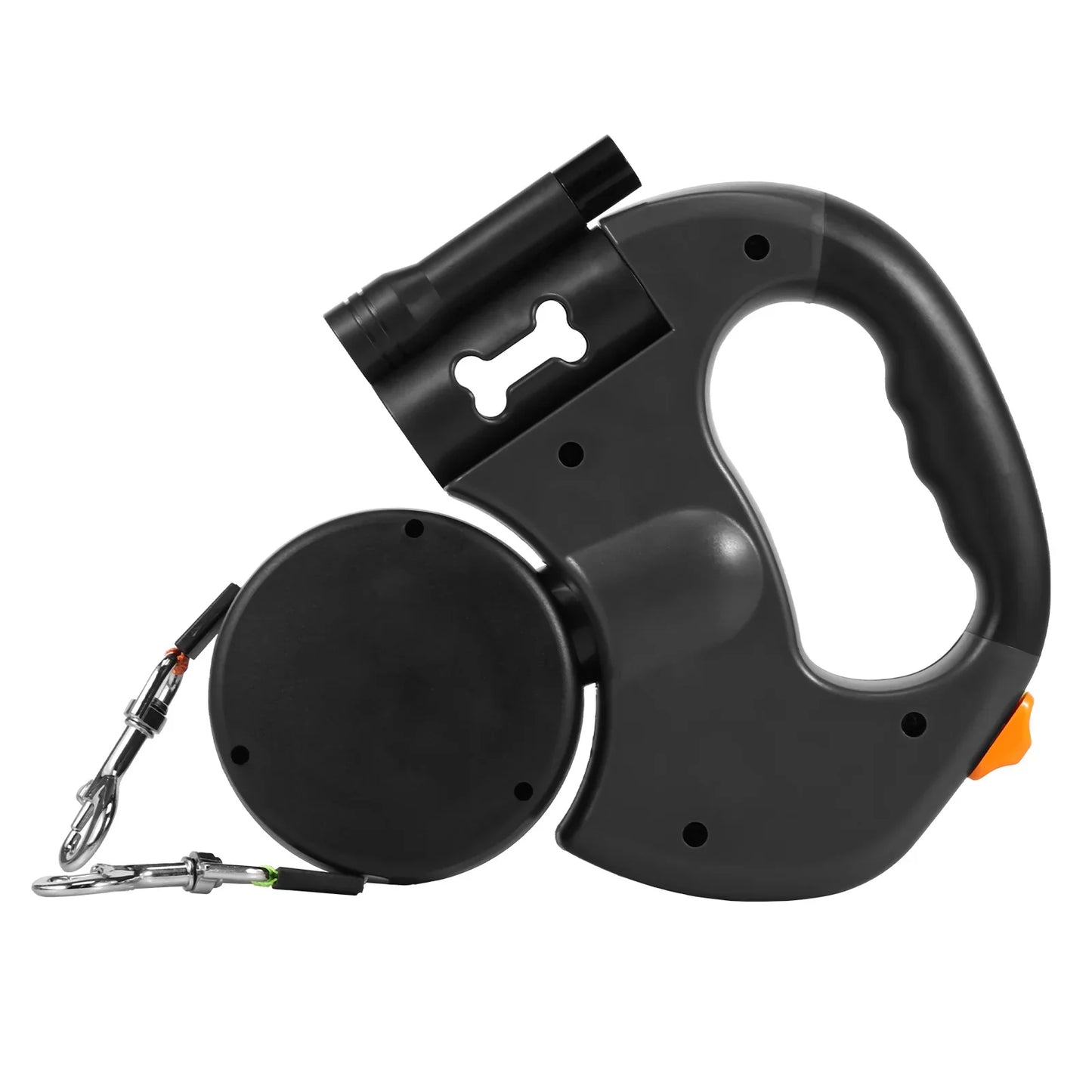 Turvallinen heijastava koiran talutin kätevällä säilytystaskulla