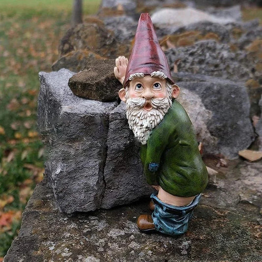 Casta - Luova tonttuhahmo hartsista, jossa on tyylikäs valkoinen parta