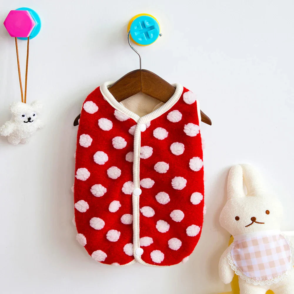 Luxe Comfort -fleecekangas takki ranskanbulldogille ja chihuahualle lämpimään suojaan