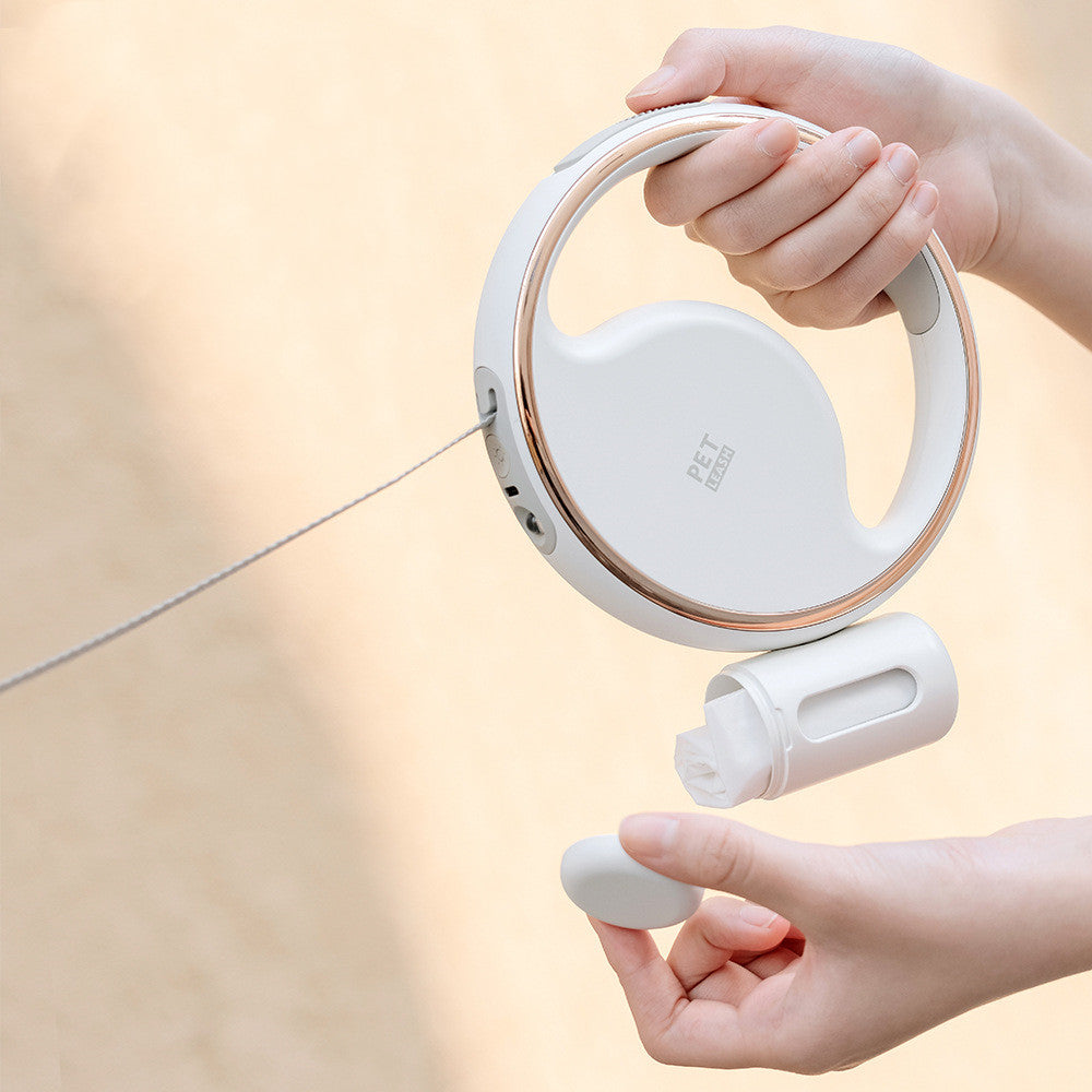 Ladattava USB-heijastin koiran talutin mukavuuteen ja turvallisuuteen