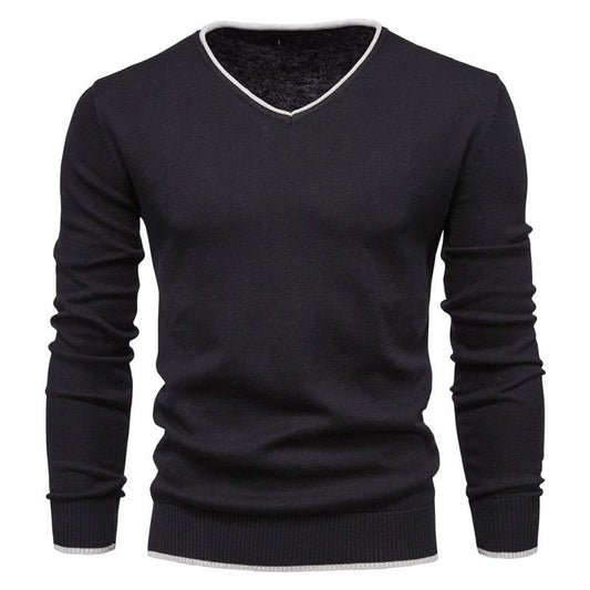 Lukas - Fashionable Slim Fit Sweater with Stylish V-Neck