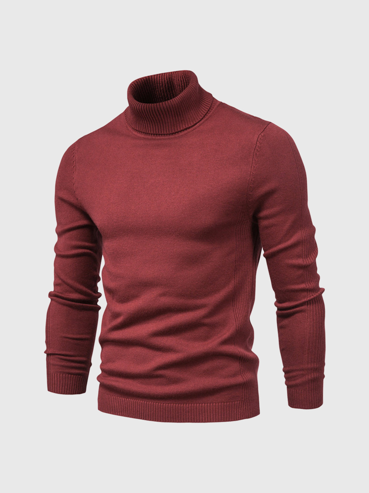 Men's Washable Turtleneck Sweater for Stylish Comfort