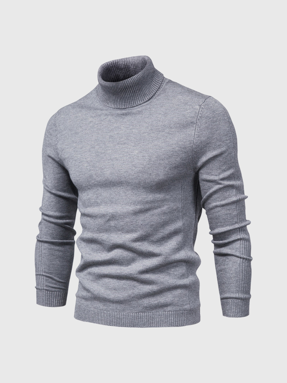 Men's Washable Turtleneck Sweater for Stylish Comfort