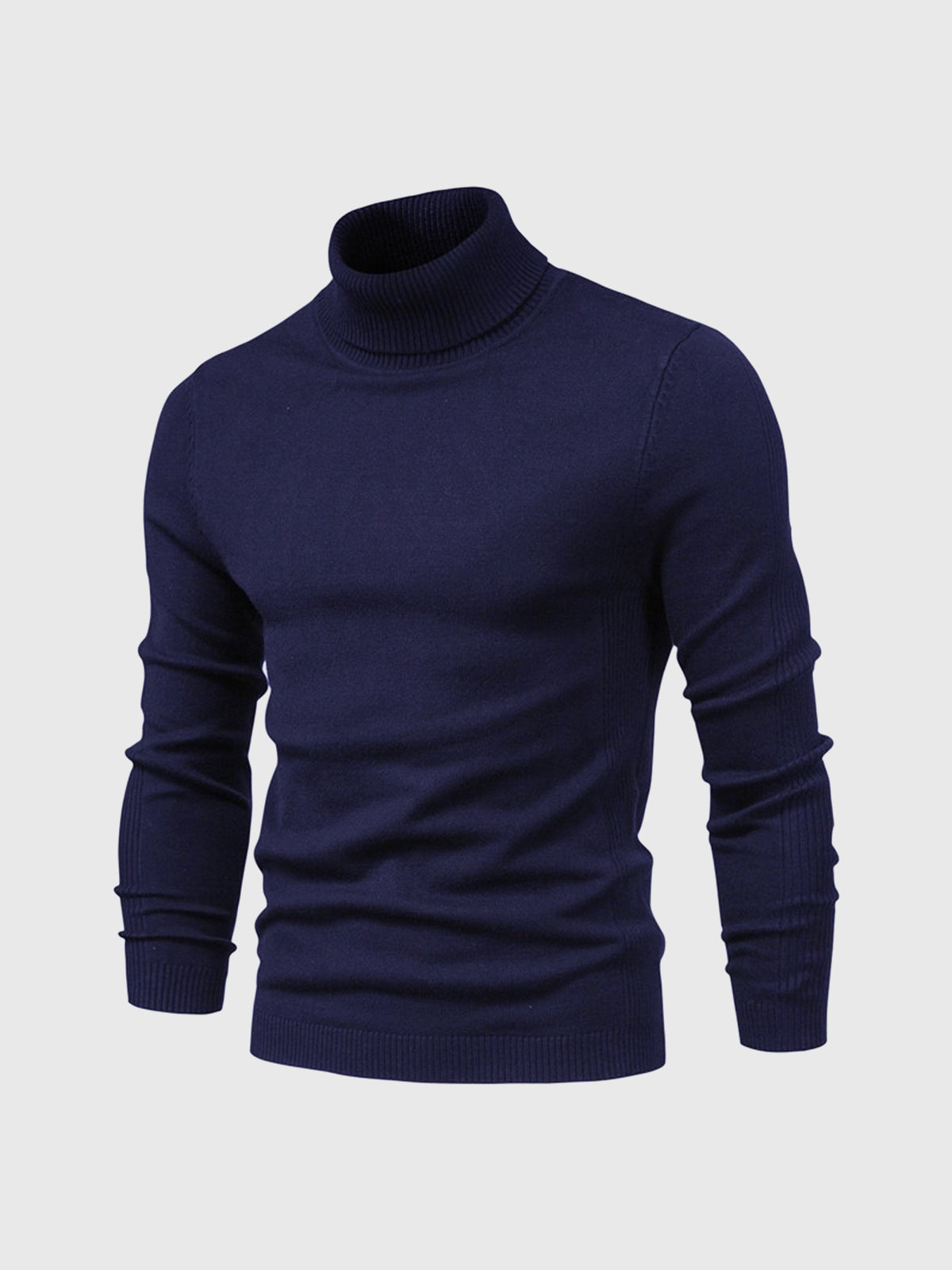 Men's Washable Turtleneck Sweater for Stylish Comfort