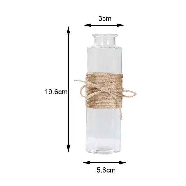 Minimalistinen lasimaljakko - elegantti pöytäkoriste