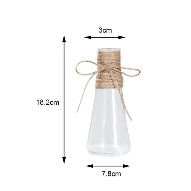 Minimalistinen lasimaljakko - elegantti pöytäkoriste