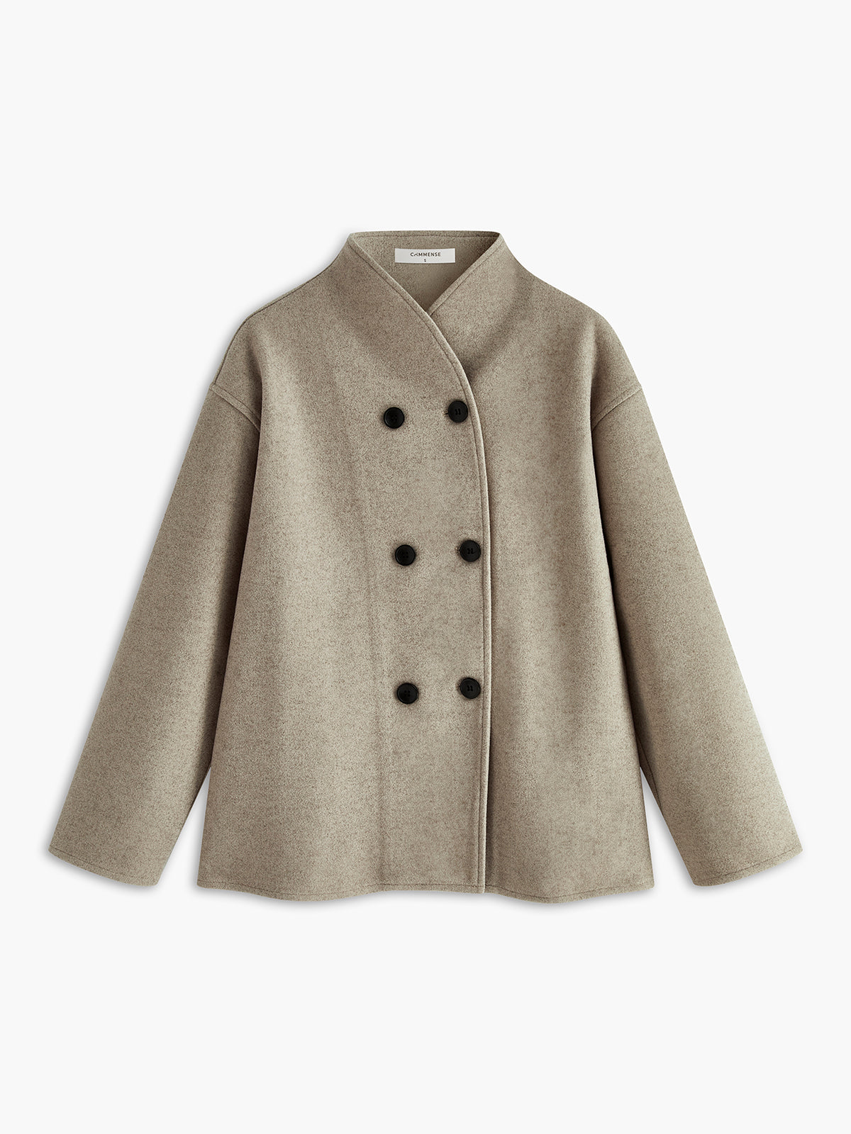 Jacket with large buttons and oversized fit for a stylish look