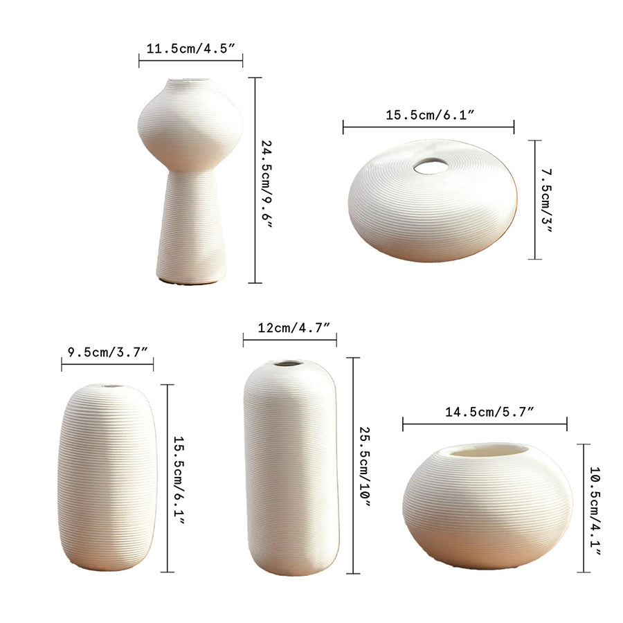 Käsintehty keramiikkamaljakko Blanche