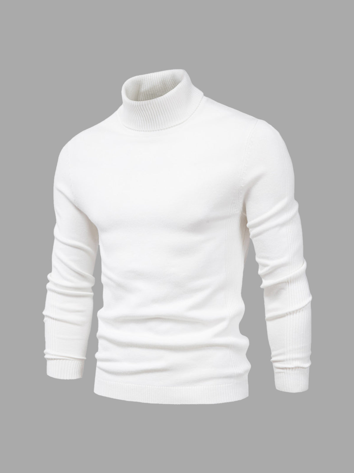 Men's Washable Turtleneck Sweater for Stylish Comfort
