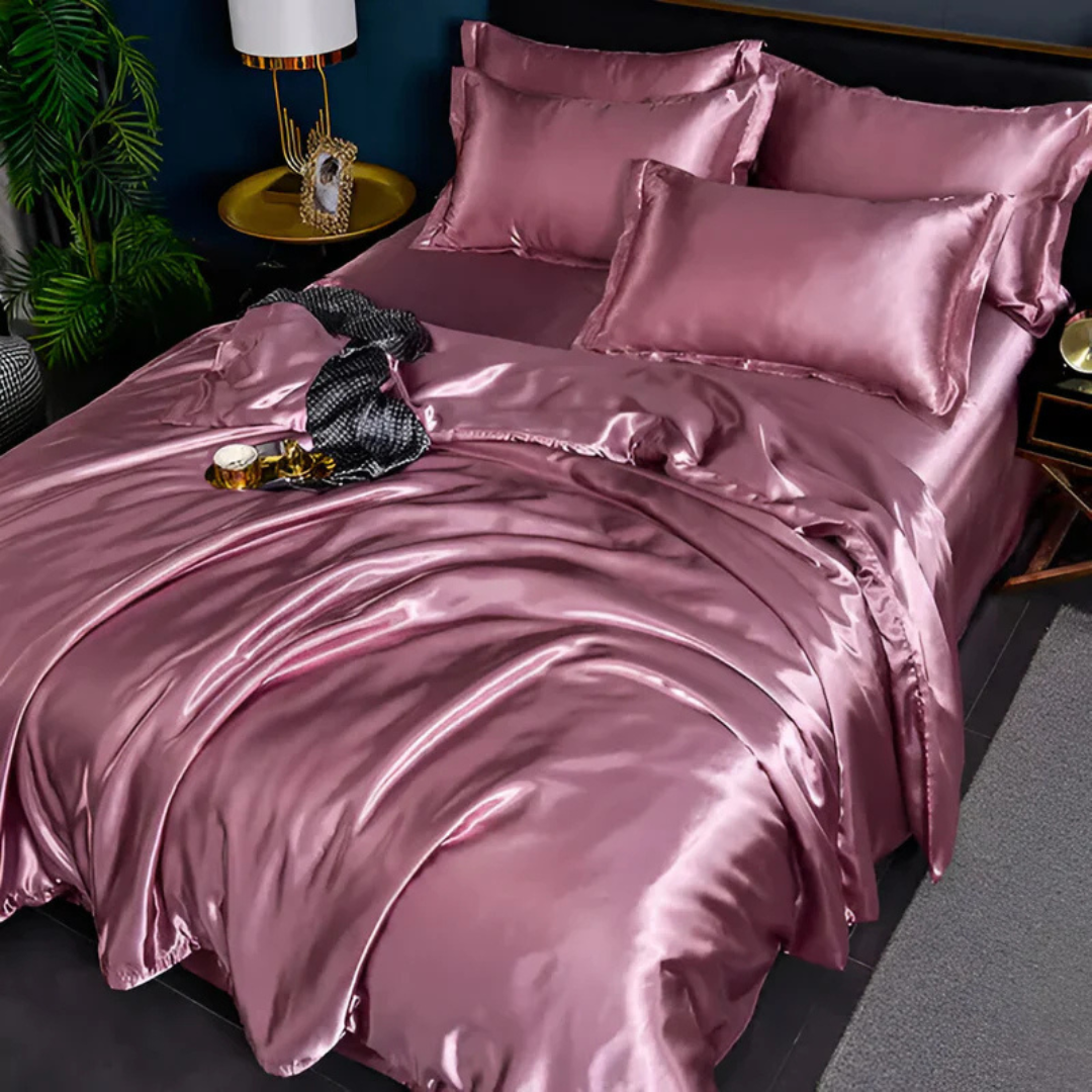 Ylelliset silkkiset vuodevaatteet | Hengittävät, pehmeät ja elegantit mukavuudet makuuhuoneeseen
