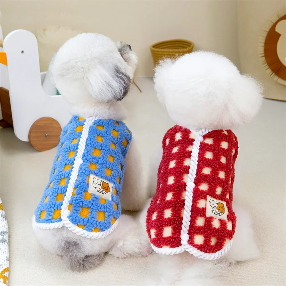 Luxe Comfort -fleecekangas takki ranskanbulldogille ja chihuahualle lämpimään suojaan