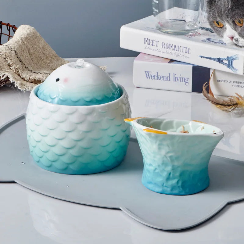 Luxe keraaminen vesiputous lemmikeille - raikas ja terveellinen juomanautinto