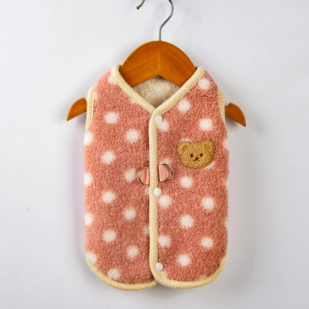 Luxe Comfort -fleecekangas takki ranskanbulldogille ja chihuahualle lämpimään suojaan