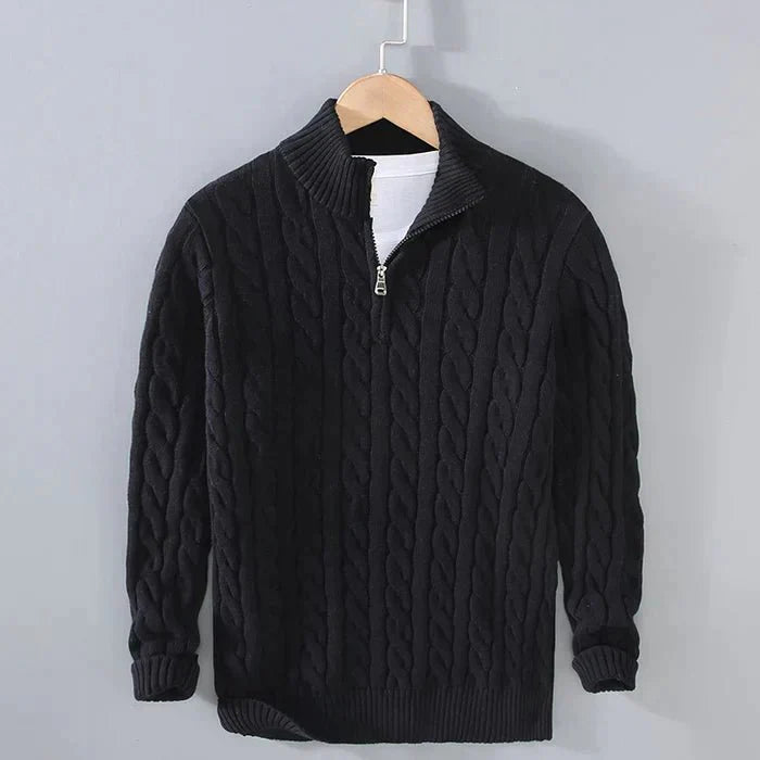 Jonas - Elegant Classic Wool Sweater with Comfortable Crew Neck