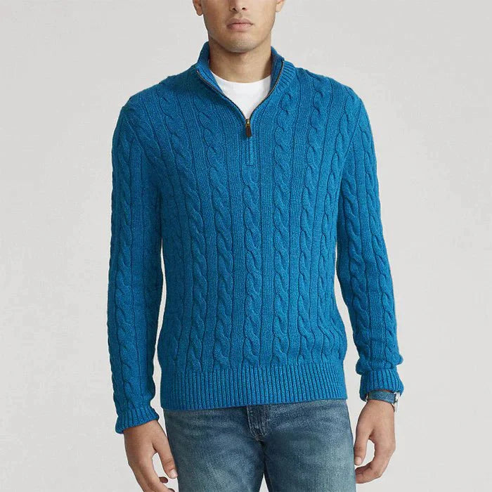 Jonas - Elegant Classic Wool Sweater with Comfortable Crew Neck