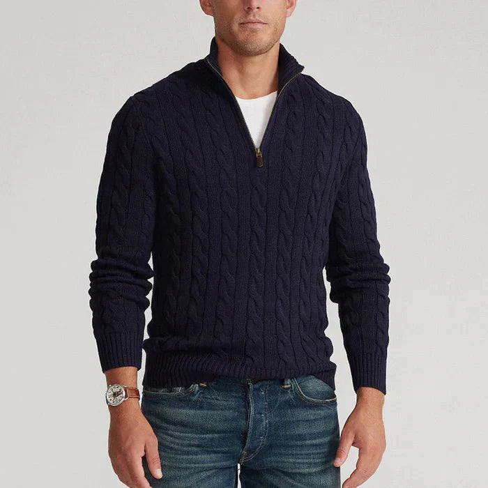 Jonas - Elegant Classic Wool Sweater with Comfortable Crew Neck