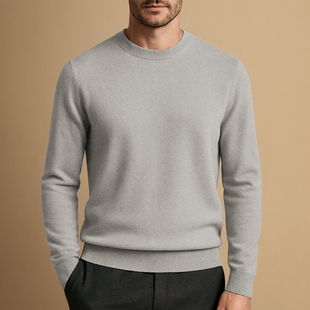 Jonas – Stylish Round Neck Wool Sweater for Any Occasion