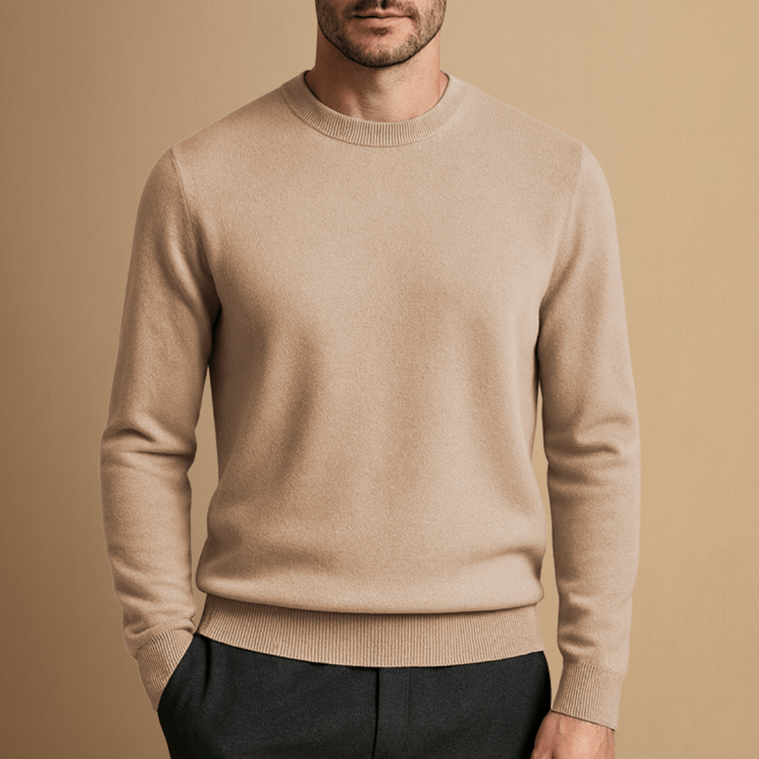 Jonas – Stylish Round Neck Wool Sweater for Any Occasion