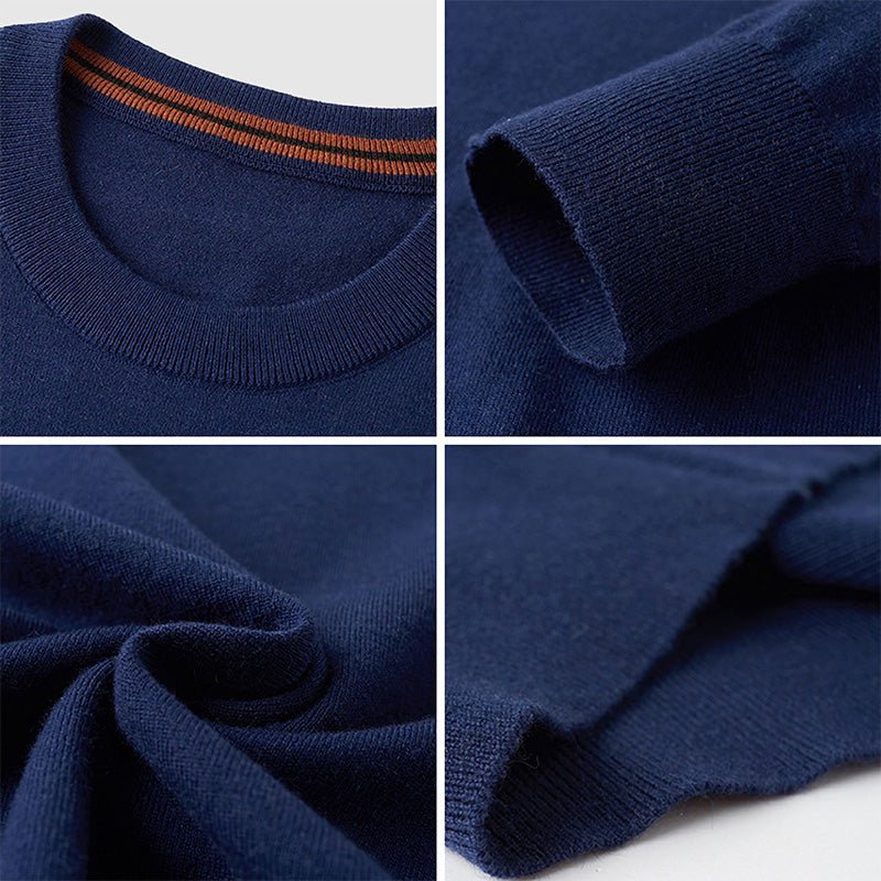 Jonas – Comfortable warm wool blend knit sweater for cozy days