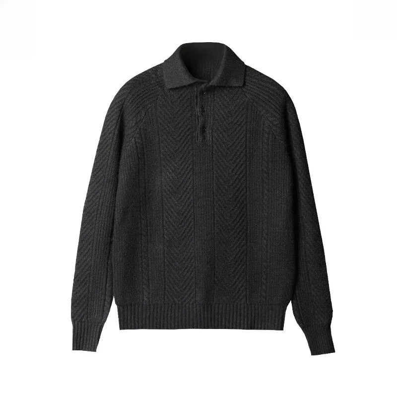 Konrad - Elegant and Comfortable Versatile Polo Sweater for Any Occasion